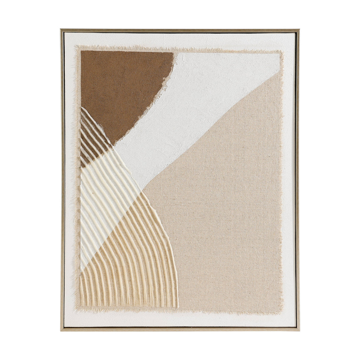 Mentakab Wall Art 423105 - Cream, Beige & Brown