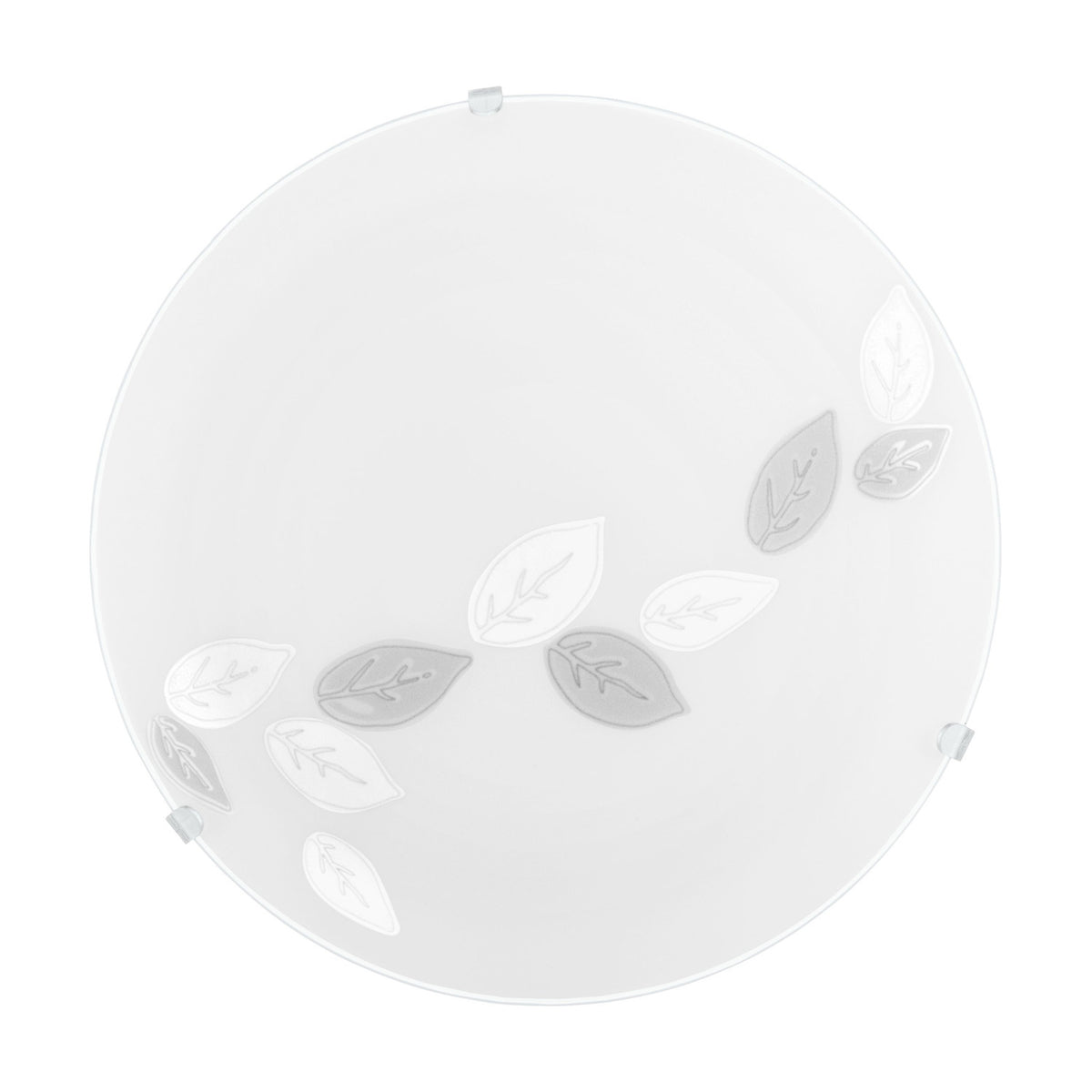 Merbessa Leaf Pattern Flush Ceiling Light - White