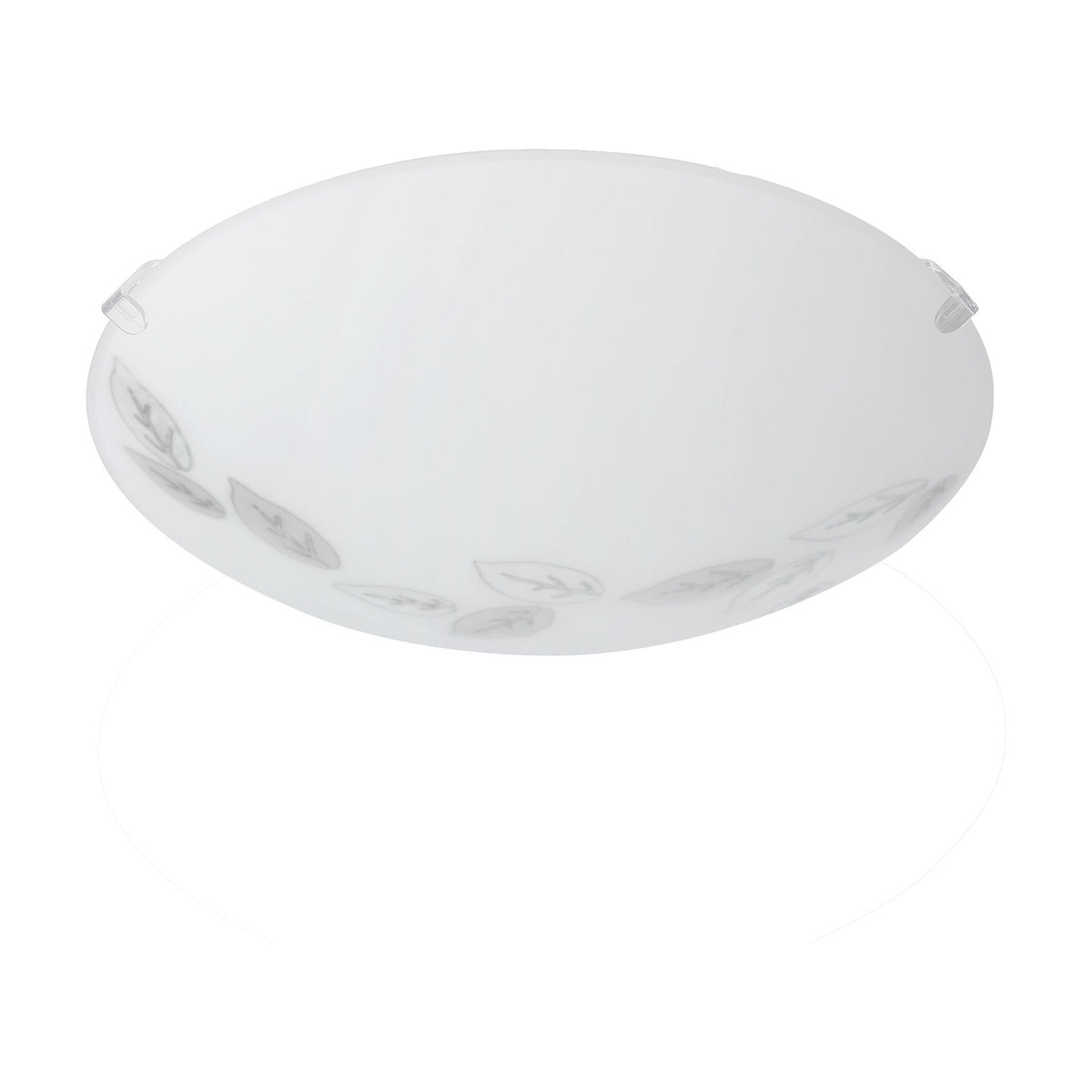 Merbessa Leaf Pattern Flush Ceiling Light - White