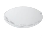 Merbessa Leaf Pattern Flush Ceiling Light - White