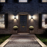 Meribel LED Solar/Sensor Outdoor Wall Lamp - Graphite