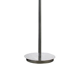 A close-up of the Messe 12 Light Crystal Floor Lamp’s polished chrome base and vertical pole, perfect for adding ambient lighting and modern elegance to any space.