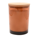 Round Highland Cow Apple Orchard Scented Candle 250g - Brown