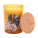 Bumble Bee Honeysuckle Blossom Scented Candle 250g - Yellow