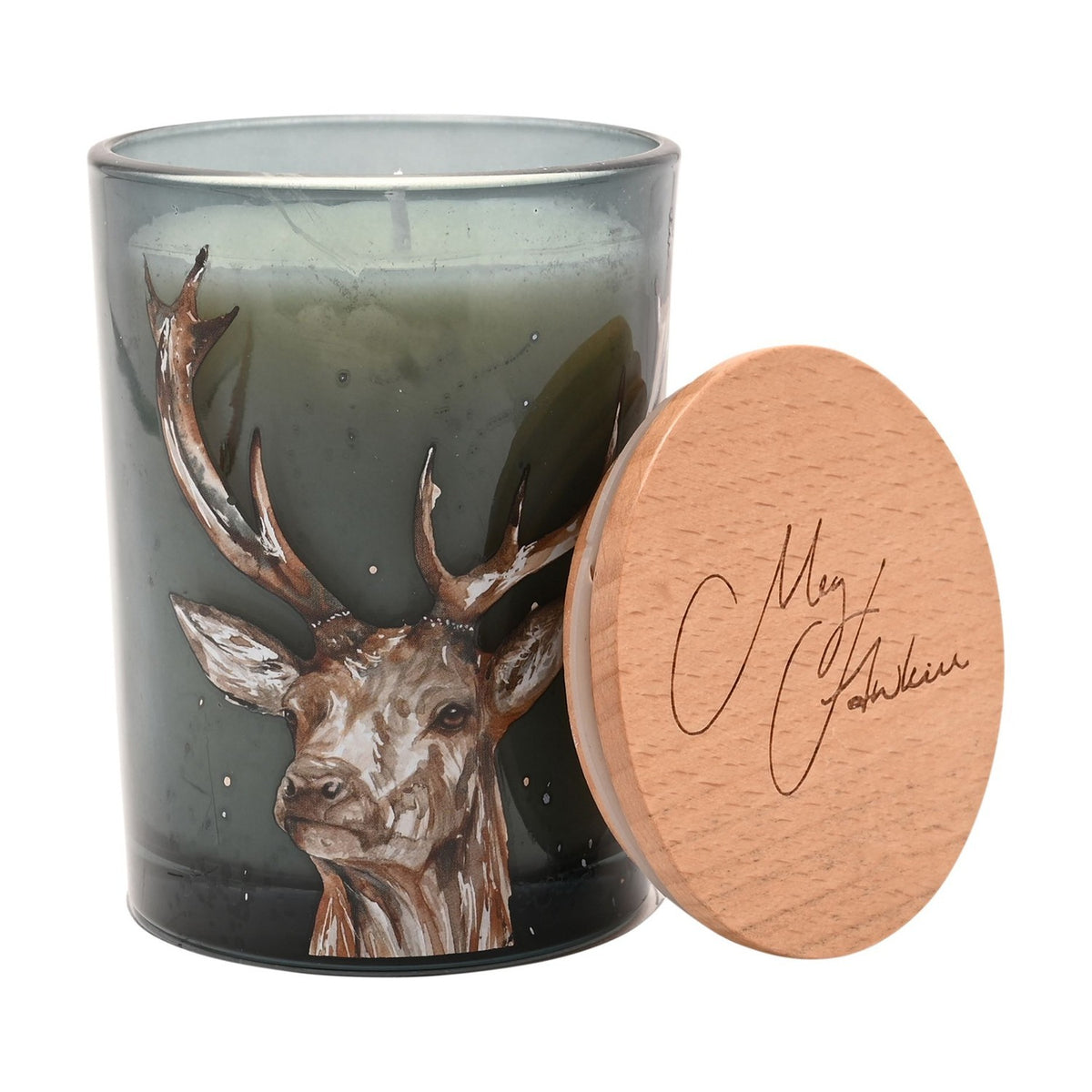 Stag Elderflower & Pear Blossom Candle 250g - Grey & Natural