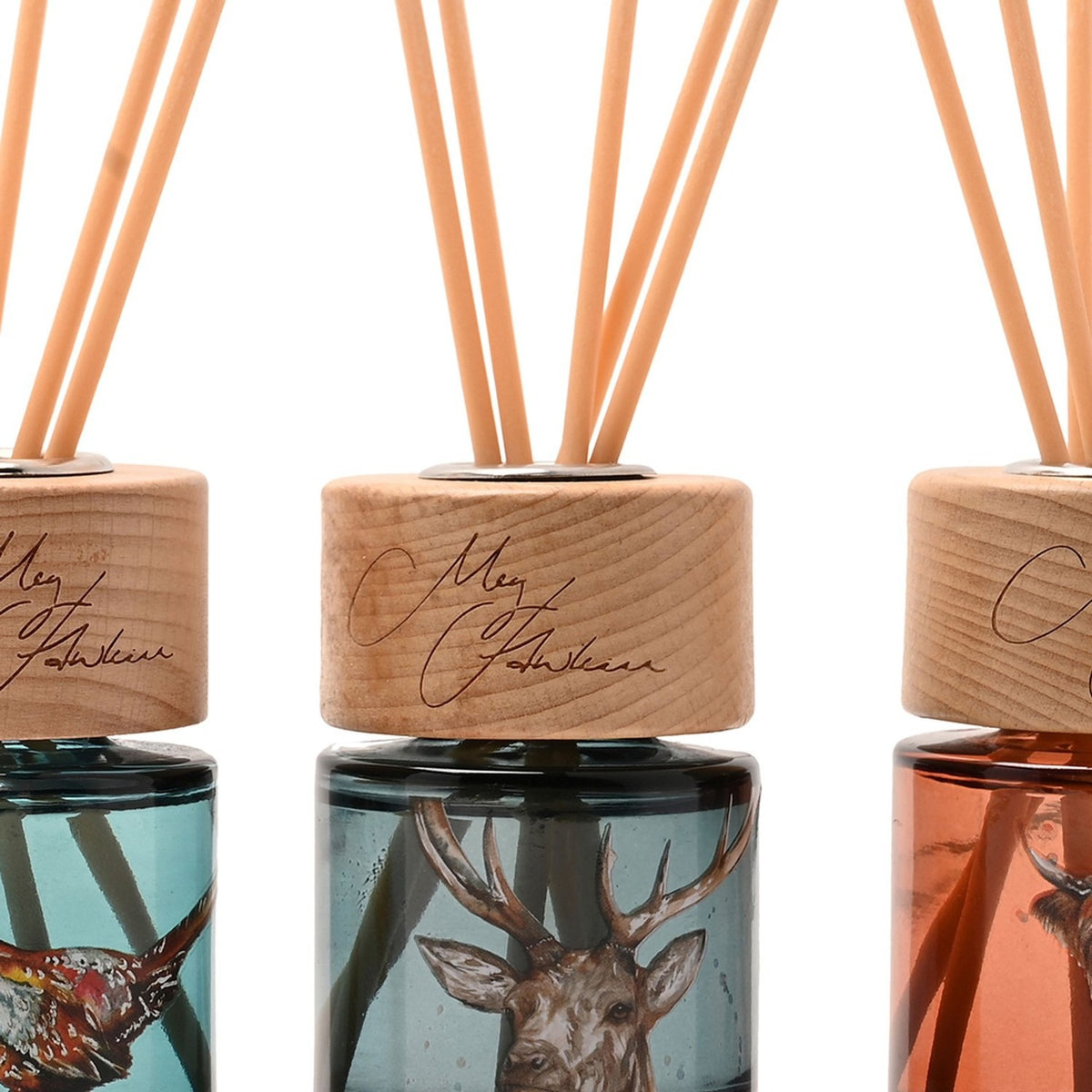 Highlands Pheasant, Stag & Cow Mini Reed Diffusers Set of 3