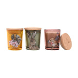 The Field Bee, Hare and Mouse Mini Scented Candles Set of 3