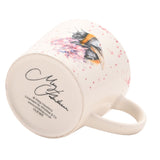 The Humble Bumble Bee and Flower Porcelain Cup - Off White