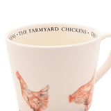 The Farmyard Chickens Illustrated Cup 340ml - Off White