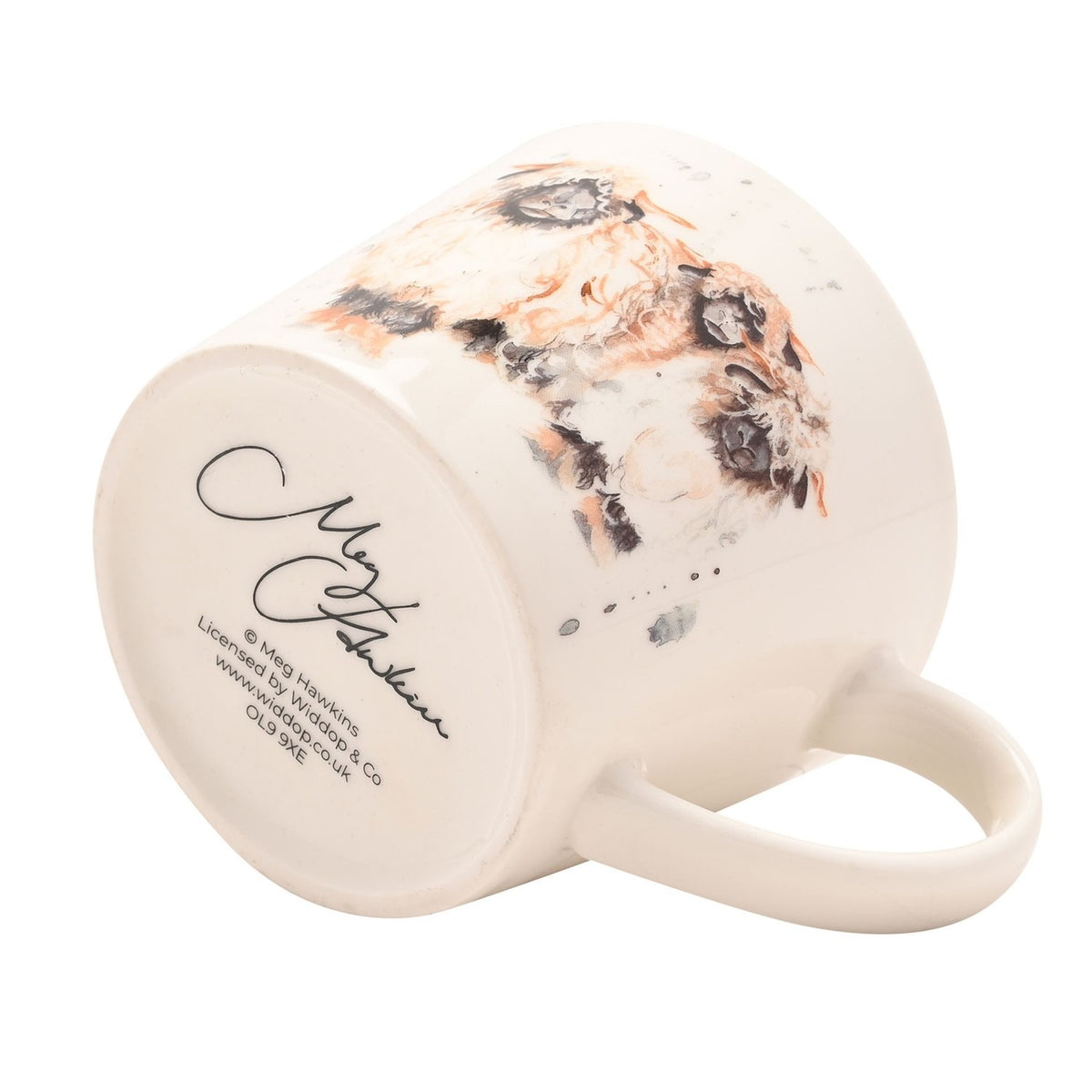 The Woolly Flock Three Sheep Porcelain Cup 340ml - Off White