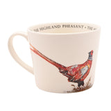 The Highland Pheasant Print Cup with Handle 340ml - Cream