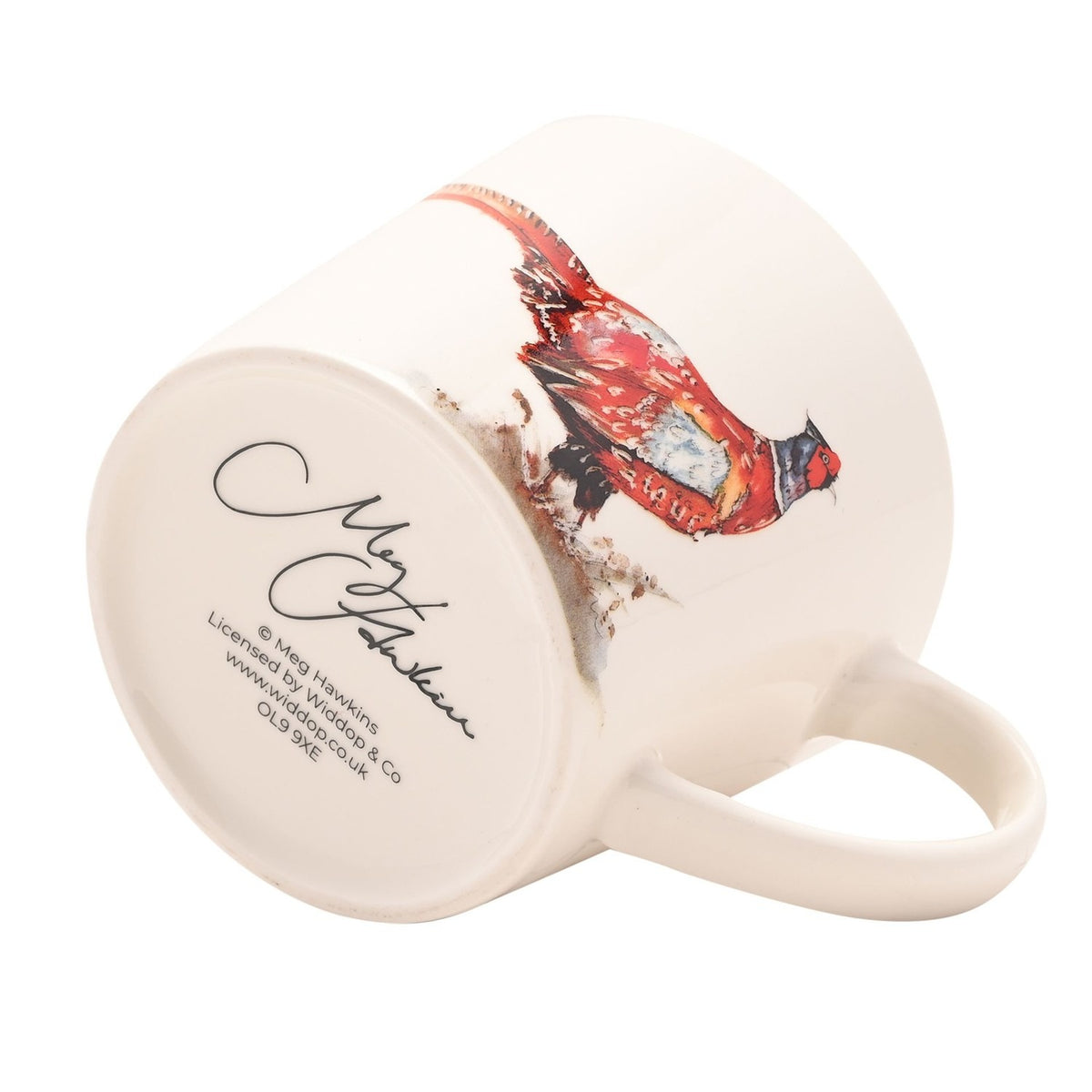 The Highland Pheasant Print Cup with Handle 340ml - Cream