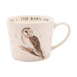 The Barn Owl Watercolour Print Porcelain Cup 340ml - Cream