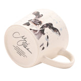 Watercolour Black & White Cow Porcelain Cup 340ml - Cream