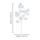 Miadol Artificial Leaf Stem - Silver