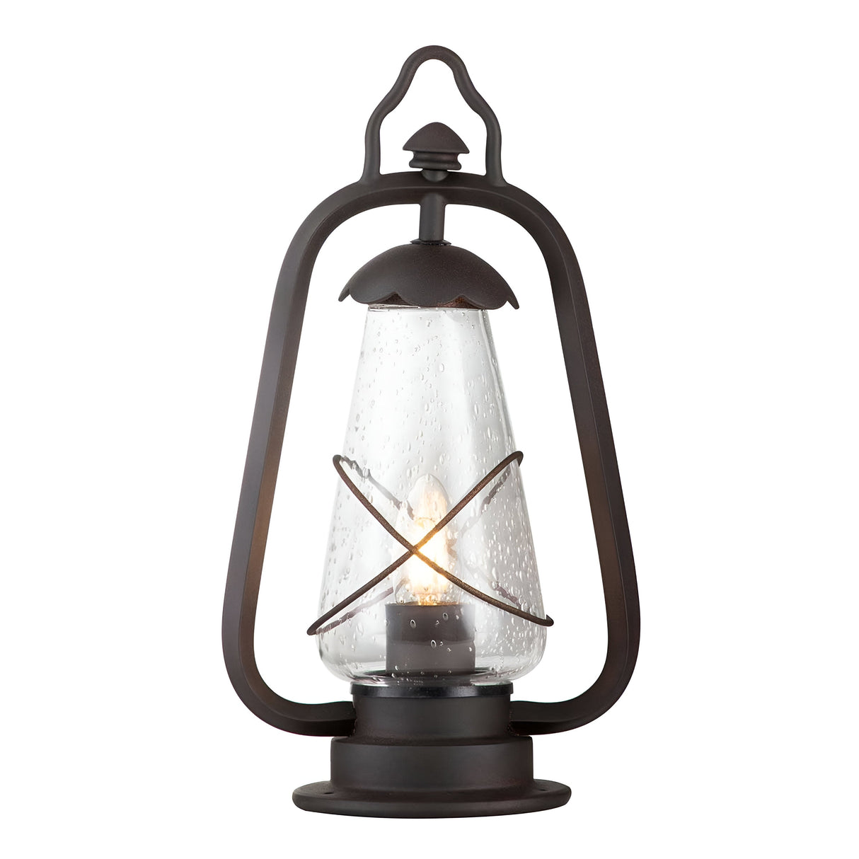 Miners 1 Light Pedestal Lantern - Old Bronze