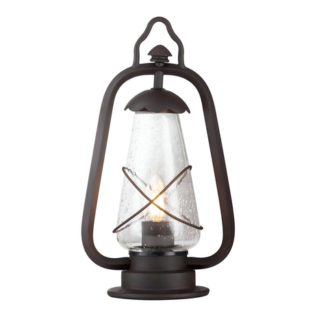 Miners 1 Light Pedestal Lantern - Old Bronze