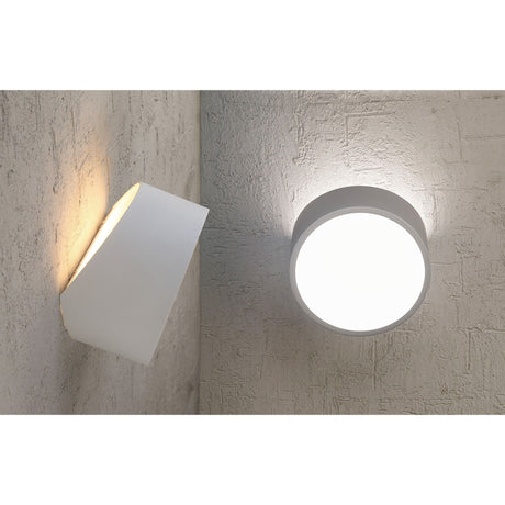 Mini Round 2 Light Outdoor Wall Light – Matt White