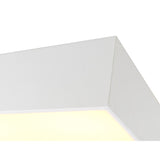 Mini 8 Light Square Flush Ceiling Light - White