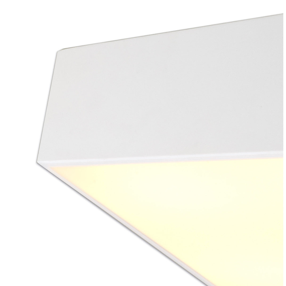 Mini 8 Light Square Flush Ceiling Light - White