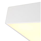 Mini 8 Light Square Flush Ceiling Light - White