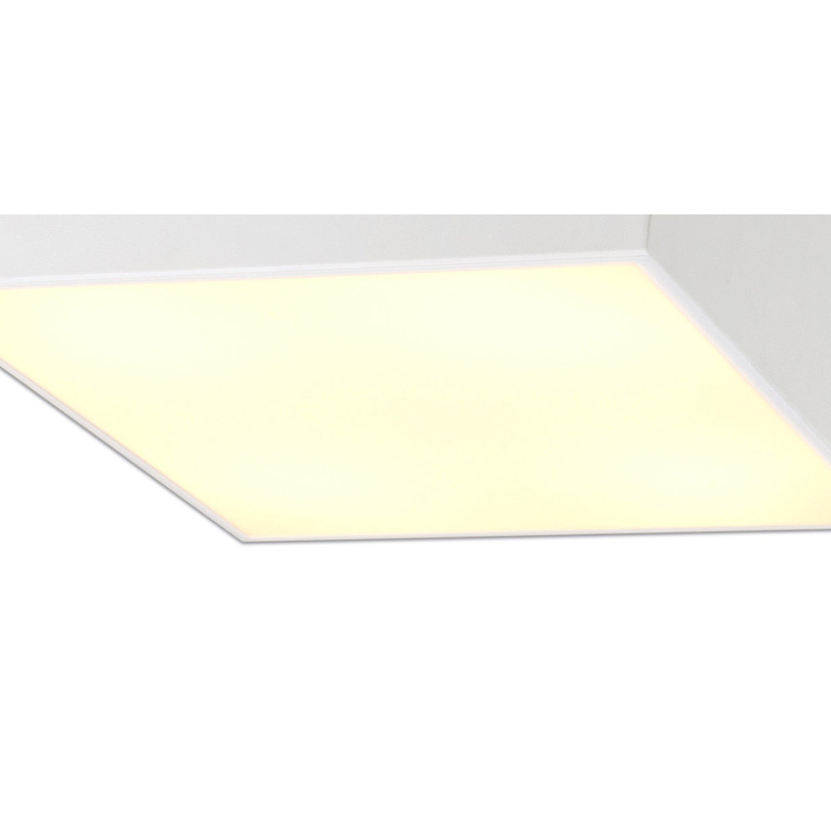 Mini 8 Light Square Flush Ceiling Light - White