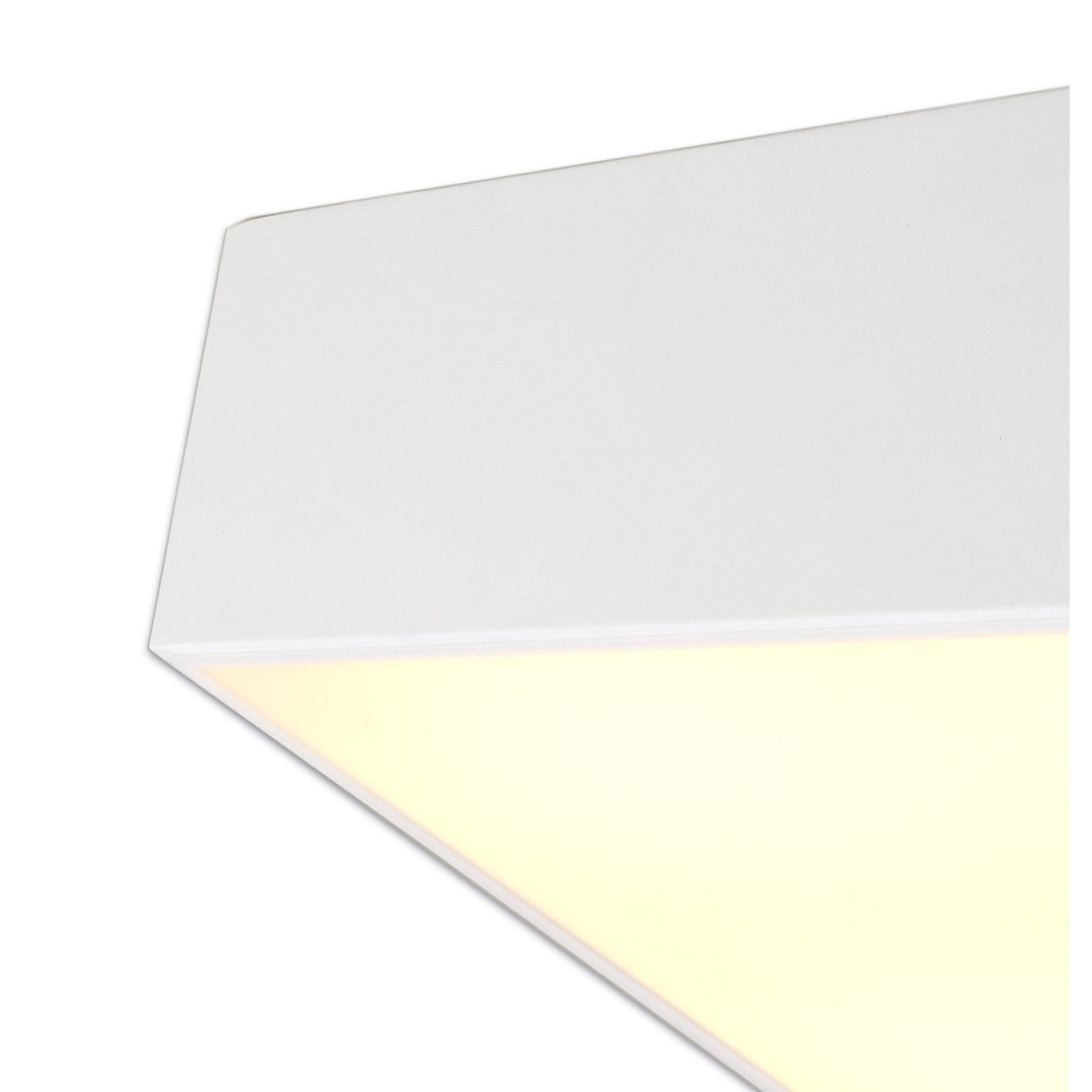 Mini 5 Light Square Flush Ceiling Light - White