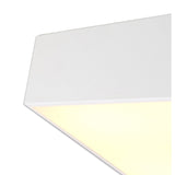 Mini 5 Light Square Flush Ceiling Light - White