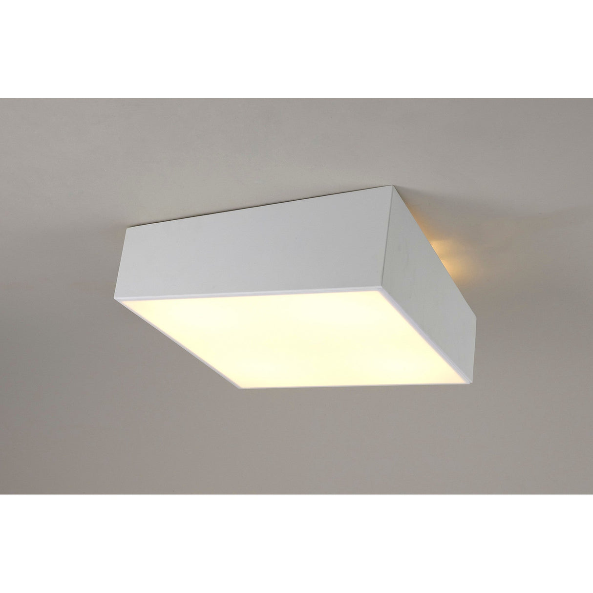 Mini 5 Light Square Flush Ceiling Light - White