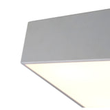 Mini 5 Light Square Flush Ceiling Light - Silver