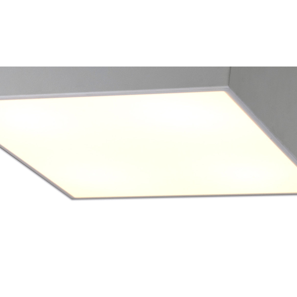 Mini 5 Light Square Flush Ceiling Light - Silver