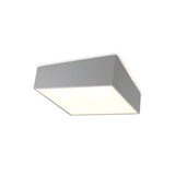 Mini 5 Light Square Flush Ceiling Light - Silver