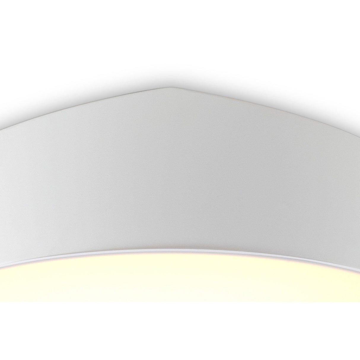 Mini Large 8 Light Round Flush Ceiling Light - White