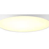 Mini Large 8 Light Round Flush Ceiling Light - White