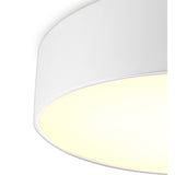 Mini Large 8 Light Round Flush Ceiling Light - White
