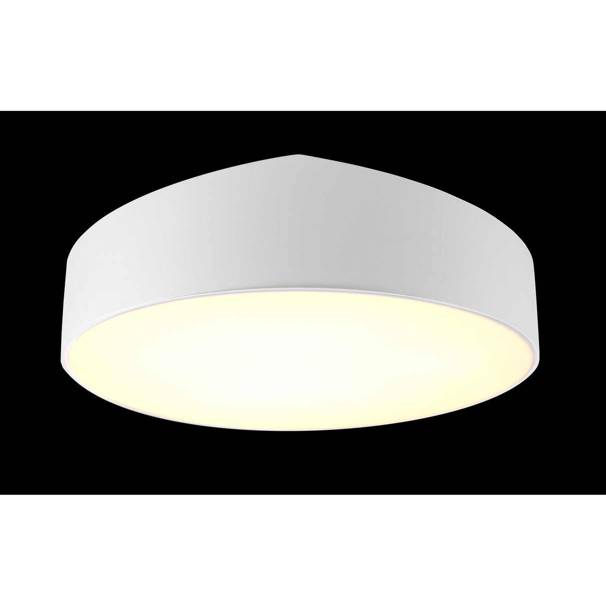 Mini Large 8 Light Round Flush Ceiling Light - White