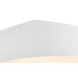 Mini Small 8 Light Round Flush Ceiling Light - White