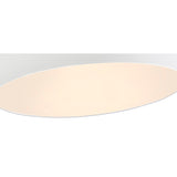Mini Small 8 Light Round Flush Ceiling Light - White