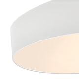 Mini Small 8 Light Round Flush Ceiling Light - White