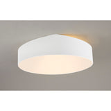 Mini Small 8 Light Round Flush Ceiling Light - White