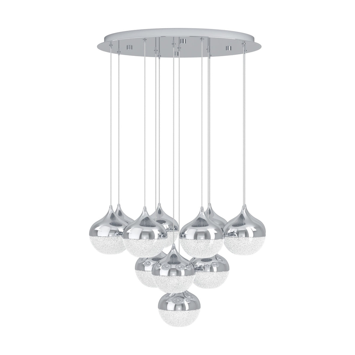 Mioglia 10 Light Pendant - Chrome