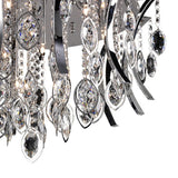 Mios 12 Light Crystal Flush Ceiling Light - Polished Chrome