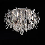 Mios 12 Light Crystal Flush Ceiling Light - Polished Chrome