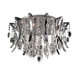 Mios 12 Light Crystal Flush Ceiling Light - Polished Chrome