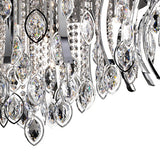 Mios 15 Light Crystal Flush Ceiling Light - Polished Chrome