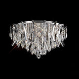 Mios 15 Light Crystal Flush Ceiling Light - Polished Chrome