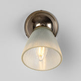 Mirovel Art Deco Ribbed Glass Wall Light