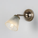 Mirovel Art Deco Ribbed Glass Wall Light