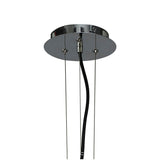 Miss 3 Light Pendant Light – Gloss Black & Polished Chrome