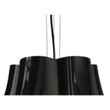 Miss 3 Light Pendant Light – Gloss Black & Polished Chrome